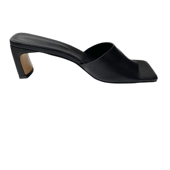 new Peche Kai Block Heel Square toe mules Black - Picture 7 of 8